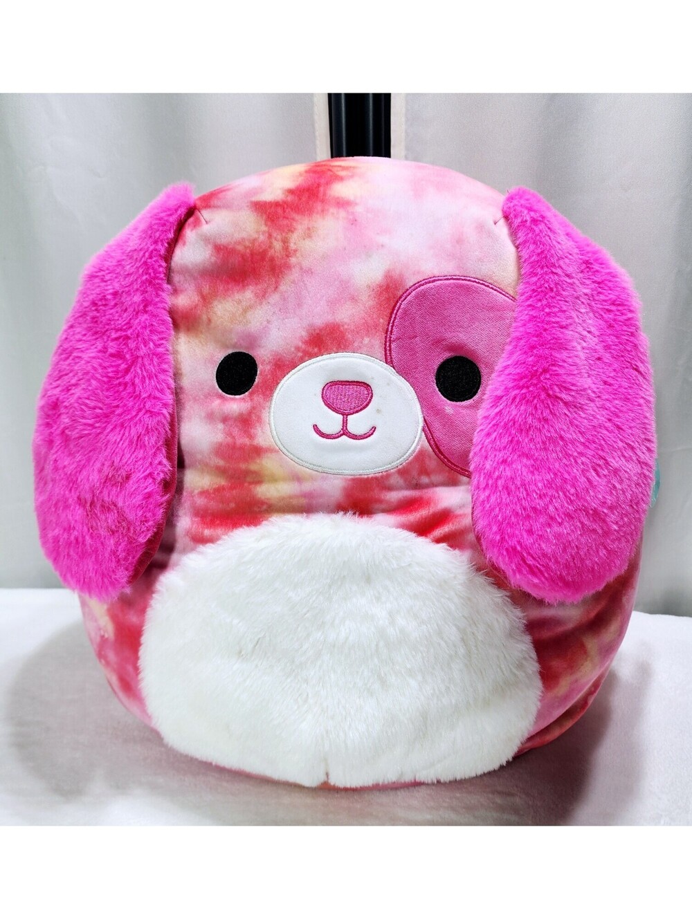 Squishmallows Detina the Pink Dog with Fuzzy Ears 14in Ultra-Soft Plush